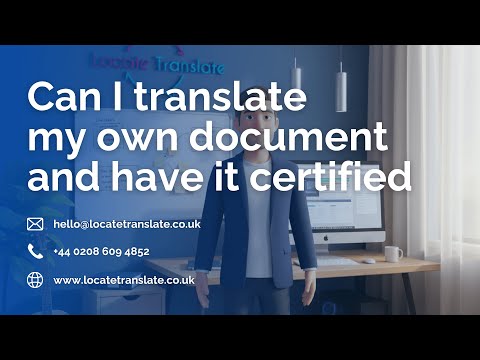 Can I Translate My Own Document?