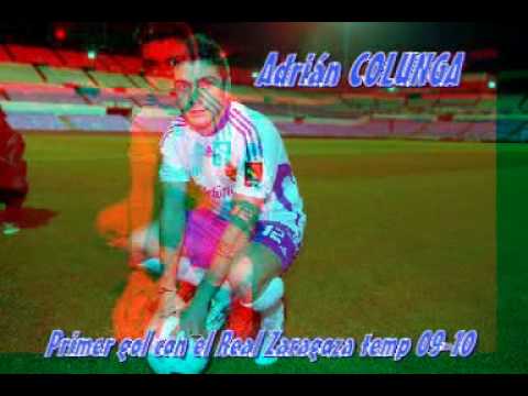 1º gol de Adrian Colunga con el REAL ZARAGOZA temp. 09-10