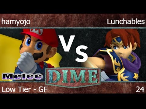 DIME 24 - FX | hamyojo (Mario) vs FX | Lunchables (Roy) Low Tier - GF - Melee