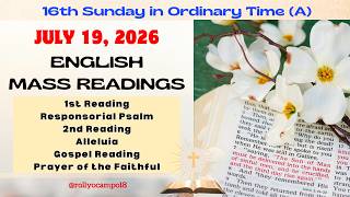 July 19, 2026 English Mass Readings | 16th Sunday in Ordinary Time (A)