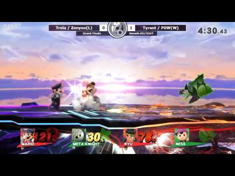 2GGT: Pink Fresh Saga - Trela/Zenyou Vs. Tyrant/FOW Grand Finals - Smash Wii U