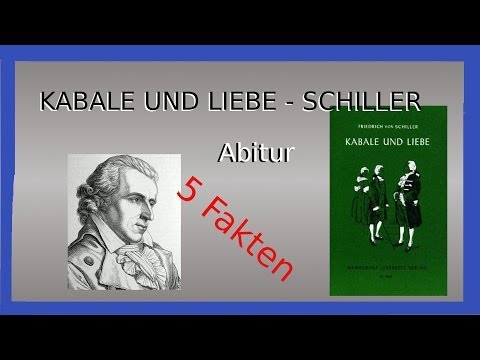 INTRIGUMENT AND LOVE - 5 Facts for the Abitur [German - Schiller]