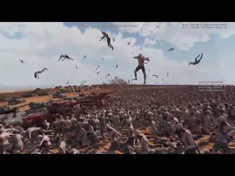 100 TANK SHERMAN VS 1.000.000 ZOMBIE TRY TO SURVIVE.! UEBS 2 [ULTRA GPRAPHIC FULL HD 60 FPS]