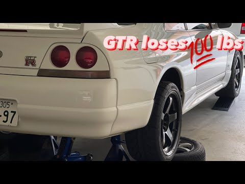 R33 GTR loses 100 pounds weight savings