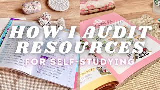 HOW I AUDIT MY STUDY RESOURCES 📚