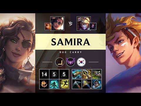 Samira ADC vs Ezreal - KR Master Patch 25.05
