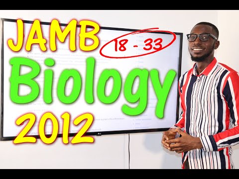 JAMB CBT Biology 2012 Past Questions 18 - 33