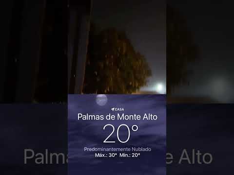 FRIO: Palmas de Monte alto madrugada de frio, mínima 20 graus e máxima de 30 graus. 08/12/2025!