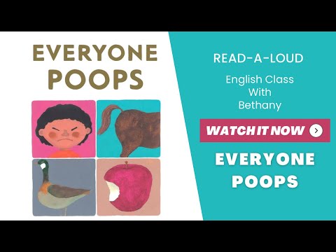 Everyone Poops by Taro Gomi | Read-A-Loud | English Class With Bethany