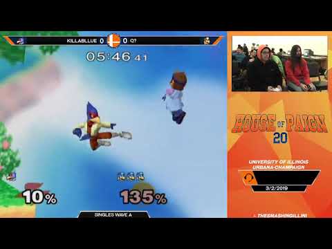 [HOP 20] Killablue (Falco) vs. Q? (Doctor Mario) SSBM Singles Pools