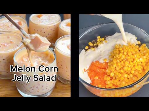MELON CORN JELLY SALAD RECIPE | Panlasang Pinoy