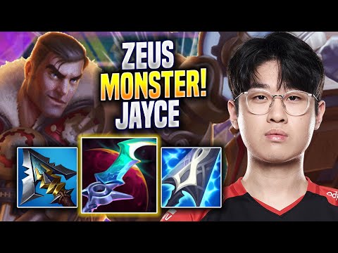 ZEUS IS A MONSTER WITH JAYCE! - T1 Zeus Plays Jayce TOP vs Aatrox! | Season 2022