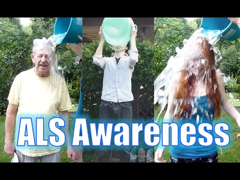ALS (Motor Neuron Disease) Ice Bucket Challenge with my grandpa!　アイス・バケツ・チャレンジ (ALS (Motor Neuron Disease) Ice Bucket Challenge with my grandpa!　アイス・バケツ・チャレンジ)