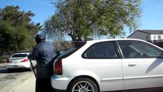 Moving Brothers EK with a 3 ton Jack.