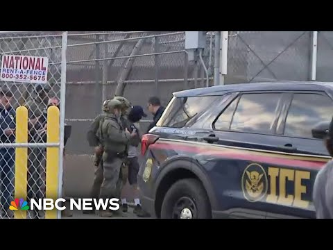 Protesters in New Jersey face off with ICE agents outside of detention center
