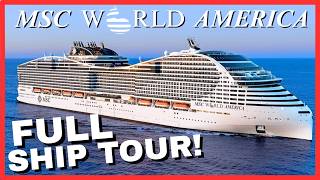 MSC World America 2025 FULL Walkthrough Ship Tour! | Inside the Newest Mega Cruise Ship!