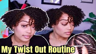 TWISTOUT ROUTINE| SHORT HAIR