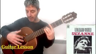 Learn to play: SUZANNE - Leonard Cohen ACCURATE Guitar Lesson