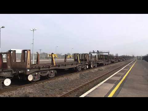 DB schenker 66076  with Margam to Scunthorpe empty steel train