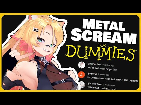 Metal Waifu Vtuber shows you how to SCREAM