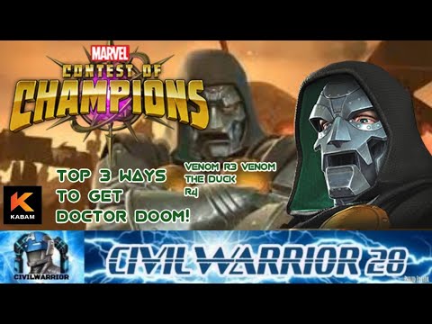 MCOC: Top 3 Ways To Get Doctor Doom! + Rank ups!