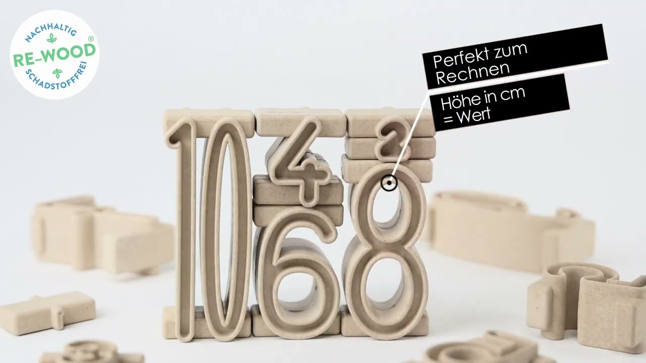 Wissner Drevená sada stohovacích čísel 11 ks