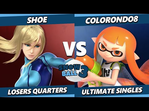 Snow Ball 3 TOP 8 - Shoe (ZSS) Vs. Colorondo8 (Inkling) Smash Ultimate - SSBU