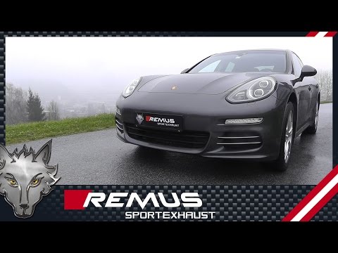 Porsche Panamera 4 Facelift with REMUS axle-back sport exhaust system