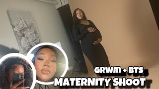 GRWM + BTS for my maternity shoot