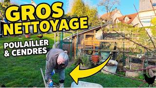 POTAGER EN HIVER : Cendres, Nettoyage Poulailler & Récup #campagne #potager #maman