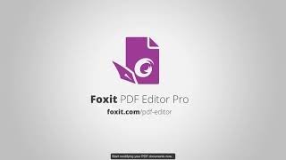 How to edit PDF files online | PDF Editor | Edit PDF | Foxit