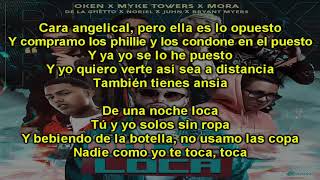 Oken Myke Towers Mora De La Ghetto Juhn Bryant Myers Noriel - Noche Loca Remix LETRA