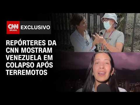 TERREMOTOS NA VENEZUELA: CNN mostra hospitais sobrecarregados e buscas por desaparecidos