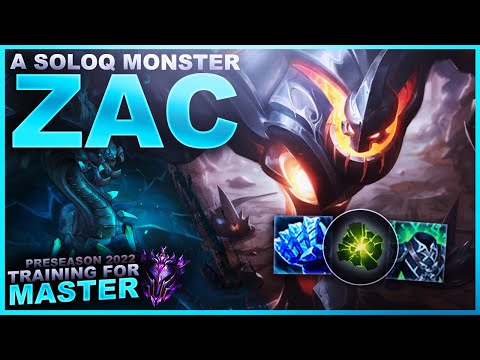 ZAC IS A SOLOQ MONSTER! - Training for Master | League of Legends
