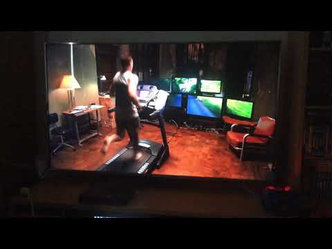 Elementary - Holmes Running on his Running Machine From His PCS