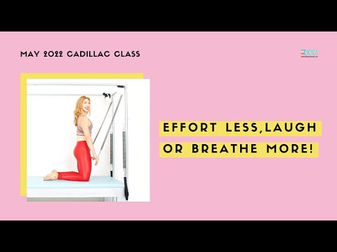 10 Min. Cadillac workout: Effort Less,  Laugh or Breathe More! | Online Pilates Classes