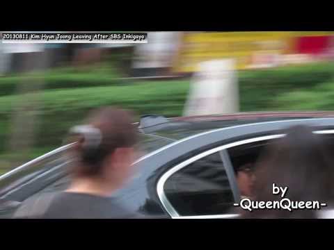 2013.08.11 Kim Hyun Joong Leaving After SBS Inkigayo