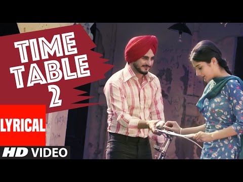 Kulwinder Billa Time Table 2 (ਟਾਈਮ ਟੇਬਲ 2) Full Lyric Video  Song | Latest Punjabi Song