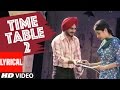 Kulwinder Billa Time Table 2 ਟਾਈਮ ਟੇਬਲ 2 Full Lyric Video Song Latest Punjabi Song