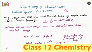 Collision Theory of Chemical Reaction (Hindi) | Class 12 Chemistry