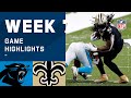 Panthers vs. Saints Week 7 Highlights | NFL 2020