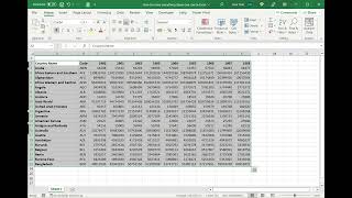How to move everything down one row in Excel