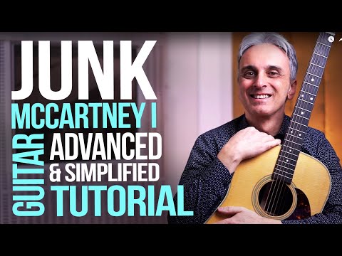 How to play JUNK - Paul McCartney on GUITAR  Advanced and Beginners Guitar Lesson