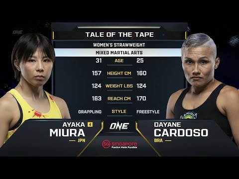 Ayaka Miura vs. Dayane Cardoso | ONE Championship Full Fight