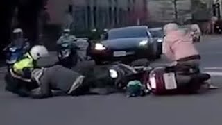 【車禍影片】你轉彎好歹看一下吧...（2025.02.17 台北市內湖區康寧路一段與星雲街口