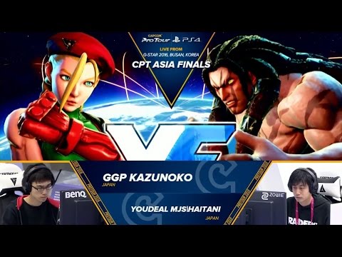 SFV: GGP Kazunoko vs YOUDEAL MJS Haitani - CPT Asia Finals Top 8 - CPT2016