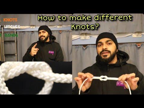 Knots introduction in Hindi.    1.Knots , 2.Hitches , 3.Bands.