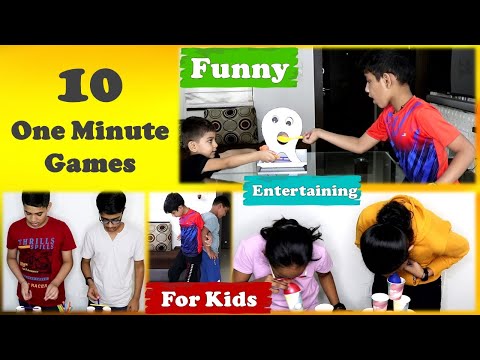 10 Indoor games for Kids | One Minute Games | Minute to win games for kids | Kids Party Games (2022)