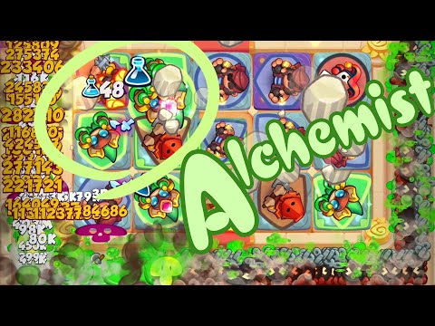 Alchemist Talent Version 18.1, met in a tournament Alchemist Corsair, PVP - Rush Royale Video Wide