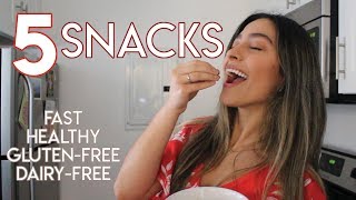 5 HEALTHY Snack Ideas: Fast, Simple, Gluten-Free, and Dairy-Free